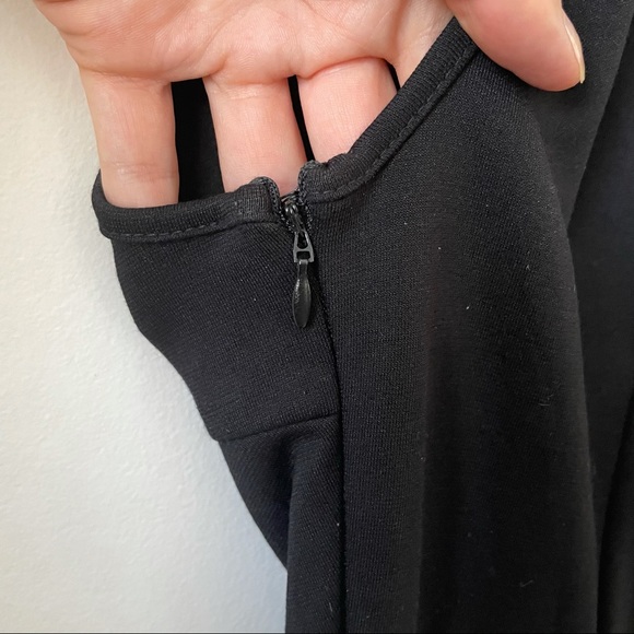 Little Black A-Line Cocktail Dress with Pockets - Picture 6 of 8